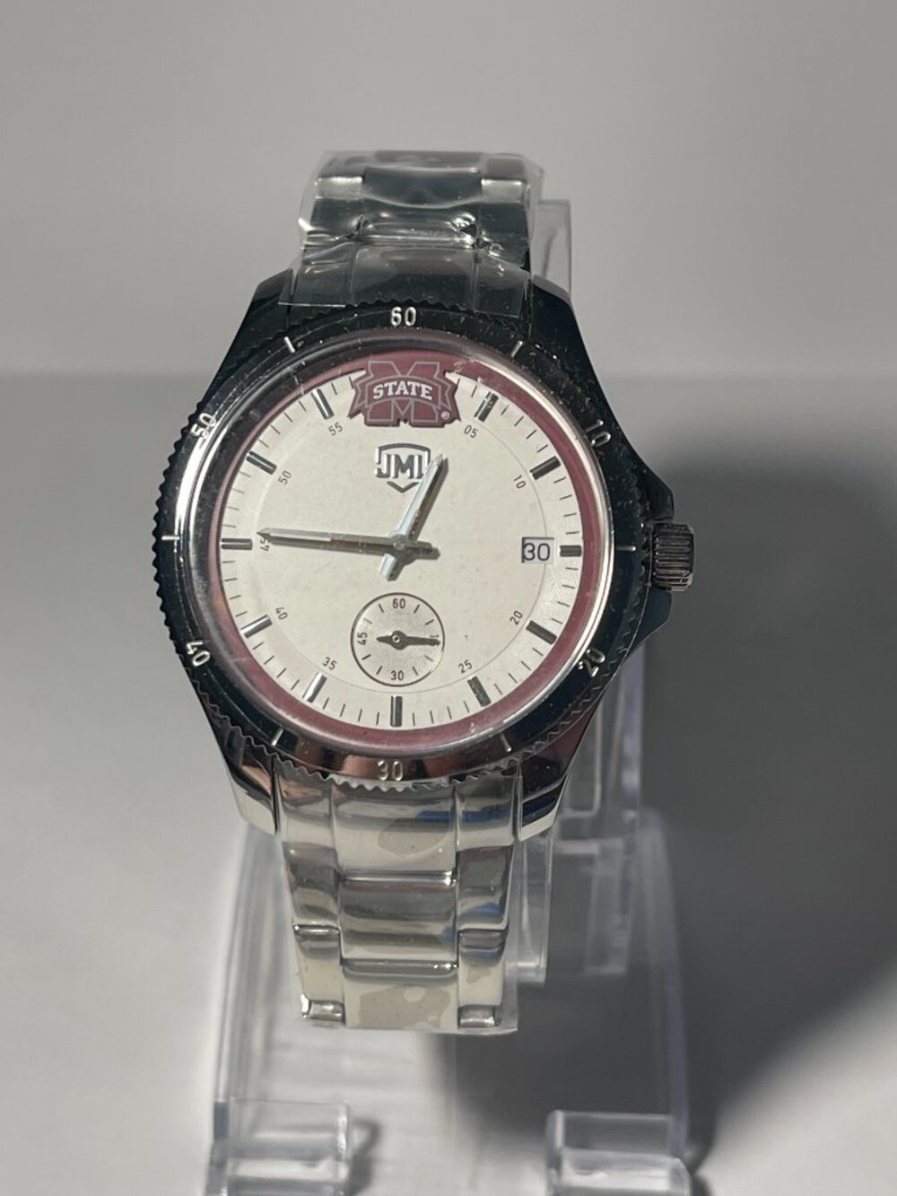 Mississippi State Bulldogs OFFICIAL NCAA Stainless-Steel Watch by Jack Mason NEW